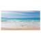 Designart - White Waves Kissing Beach Sand - Large Seashore Canvas Print